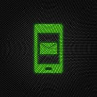 Phone, message new technology vector icon. New mobile technology traffic light style vector illustration on white background