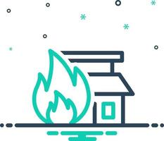 mix icon for burn vector