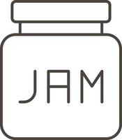 Jam vector icon. Simple element illustration from food concept. Jam vector icon. Drink concept vector illustration. on white background