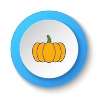 Round button for web icon, bell pepper. Button banner round, badge interface for application illustration on white background vector