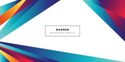 Colorful geometric background template copy space for banner or landing page design vector