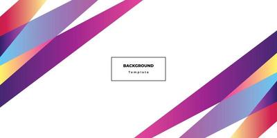 Colorful geometric background template copy space for banner or landing page design vector