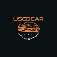 Used car vector design. Awesome used car logo. A used car logotype. Dealer car logo design.