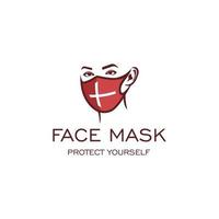 Mask a medical logo design. Awesome modern mask  logo. A mask  medical  logotype. vector