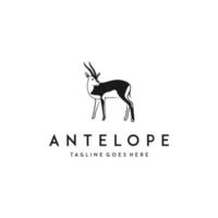 Antelope logo vector design. Awesome a antelope logo. A antelope logotype.
