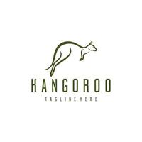 kangoroo logo diseño. increíble un moderno kangoroo logo. un kangoroo logotipo vector