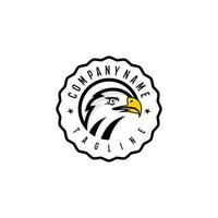 Bald eagle logo design template. Awesome a bald eagle logo. A bald eagle logotype. vector