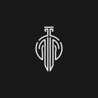Sword logo design vector inspiration