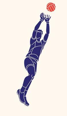 Gaelic Football Male Player Jumping Action