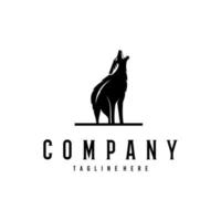 Coyote logo design. Awesome a modern coyote logo. A coyote logotype. vector