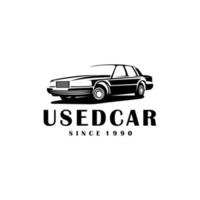 usado coche vector diseño. increíble usado coche logo. un usado coche logotipo comerciante coche logo diseño.