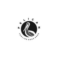 Pelican logo line art design graphic inspiration vector