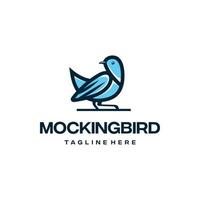 Mockingbird logo design graphic inspiration. vector