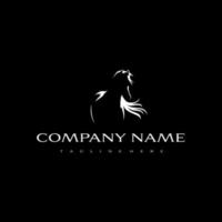 Black Stallion logo design. Awesome a black stallion silhoutte. A black stallion logotype. vector