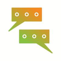 Beautiful Conversations Vector Glyph icon