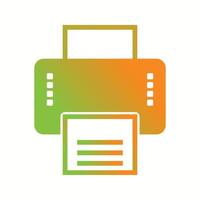 Beautiful Printer Vector Glyph icon