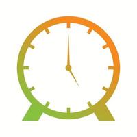 hermoso icono de glifo de vector de reloj