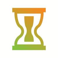 Beautiful hourglass Vector Glyph icon