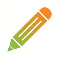 Beautiful Pencil Vector Glyph icon