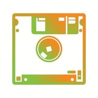 Beautiful Diskette Vector Glyph icon