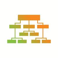 Beautiful Business structure Vector Glyph icon