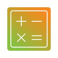 Beautiful Calculator Vector Glyph Icon
