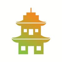 Beautiful Temple Vector Glyph Icon