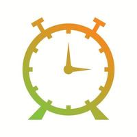 hermoso icono de glifo de vector de reloj