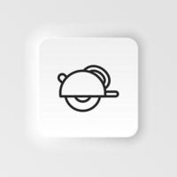 Circular, saw vector icon. Element of design tool for mobile concept and web apps vector. Thin neumorphic style vector icon for website design on neumorphism white background