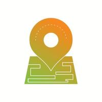 Beautiful Mark place on map Vector Glyph icon