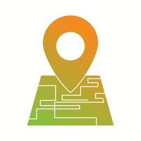 Beautiful Mark on maps Vector Glyph icon