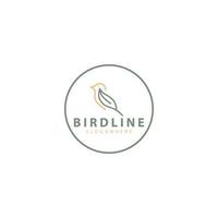 Bird line creative design logo template inspiration vector