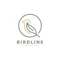 Bird line creative design logo template inspiration vector