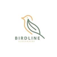 Bird line creative design logo template inspiration vector