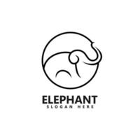 elefante logo diseño modelo icono vector ilustración