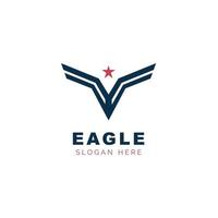 Eagle icon design template vector