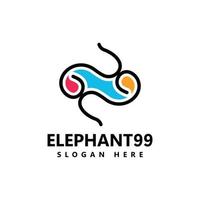 elefante logo diseño modelo icono vector ilustración