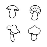 mashroom icono vector ilustración mano dibujado ilustración