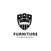 Furniture logo design template icon vector illustration