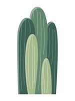 Cactus illustration in a flat style on a white background. Home plants cactus illustration. vector