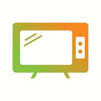 Beautiful Television Glyph Vector Icon