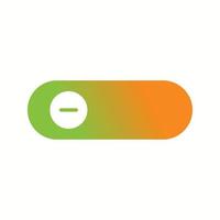 Beautiful Slide Button Glyph Vector Icon