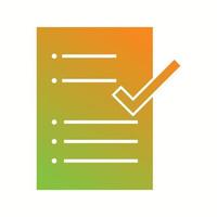 Beautiful Check Report Glyph Vector Icon