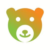 Beautiful Bear Glyph Vector Icon