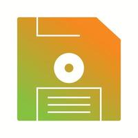 Beautiful Diskette Glyph Vector Icon