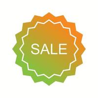 Beautiful Sale Tag Glyph Vector Icon