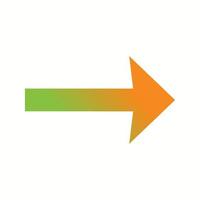 Beautiful Right Arrow Glyph Vector Icon