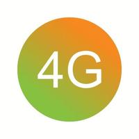 Beautiful 4G Glyph Vector Icon