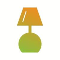 Beautiful Lamp Glyph Vector Icon