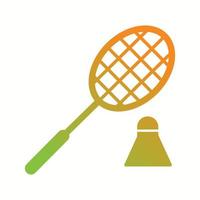 Beautiful Badminton Glyph Vector Icon